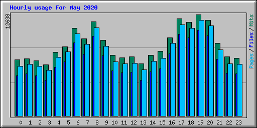 Hourly usage for May 2020