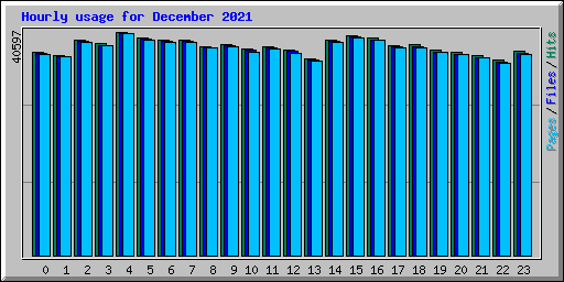 Hourly usage for December 2021