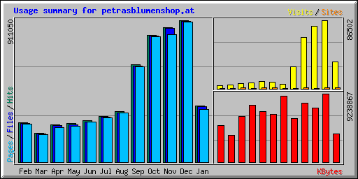 Usage summary for petrasblumenshop.at